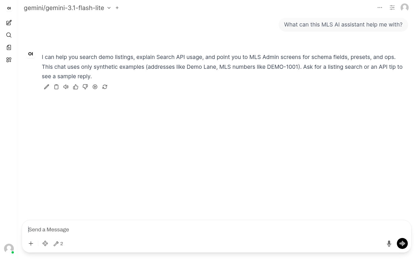 AI Agent research chat